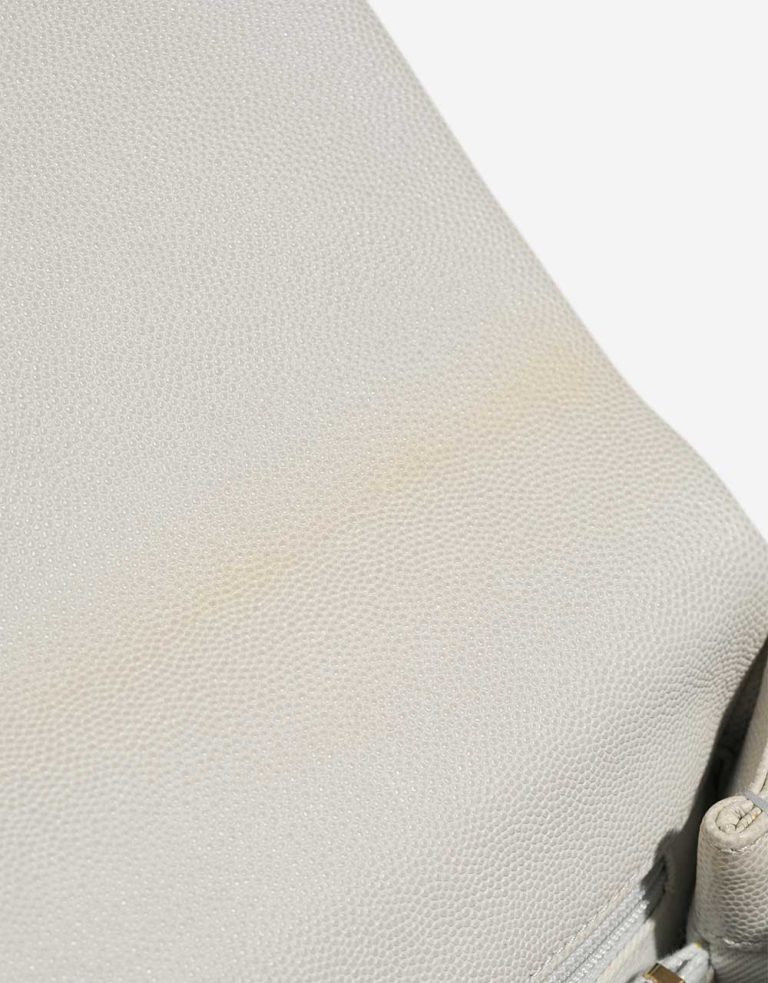 Chanel Timeless Handle Medium Caviar Light Grey Signs of wear | Sell your designer bag