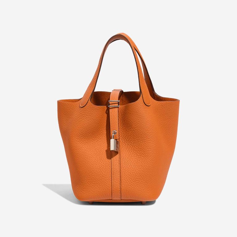 Hermès Picotin 18 Clémence Orange Front | Sell your designer bag