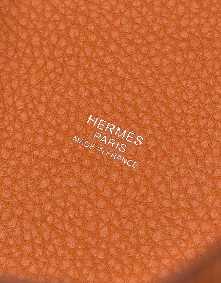 Hermès Picotin 18 Clémence Orange Logo | Sell your designer bag