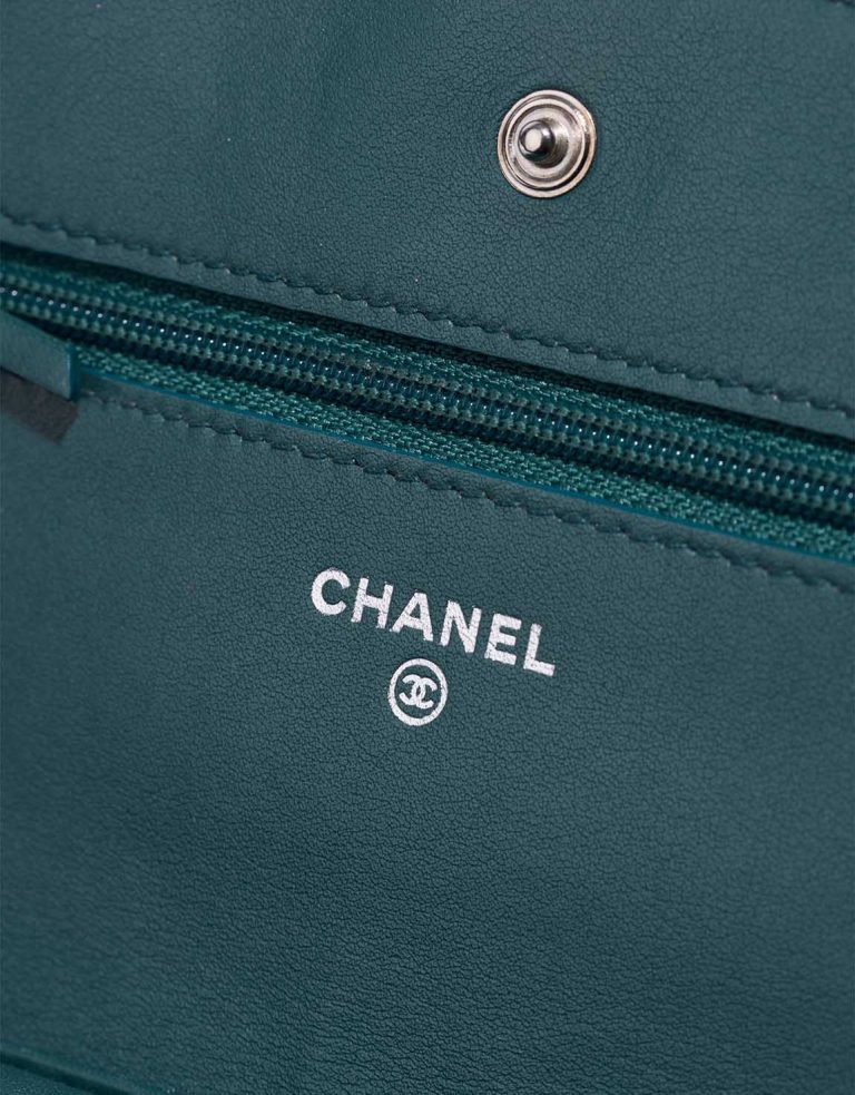 Chanel Wallet On Chain Caviar Green Logo | Sell your designer bag