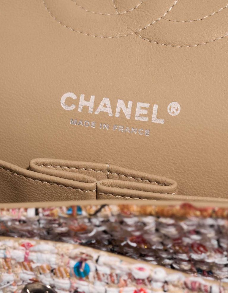 Chanel Timeless Medium Tweed Multicolour Logo | Sell your designer bag