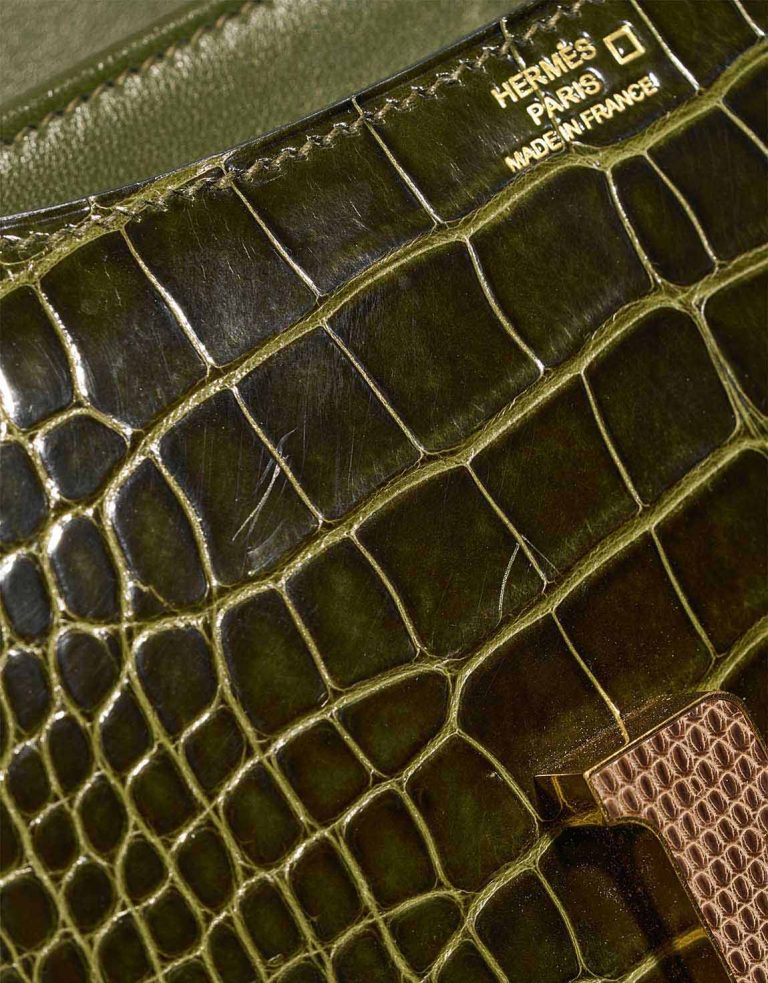 Hermès Constance 18 Alligator / Lizard Vert Véronèse Signs of wear | Sell your designer bag