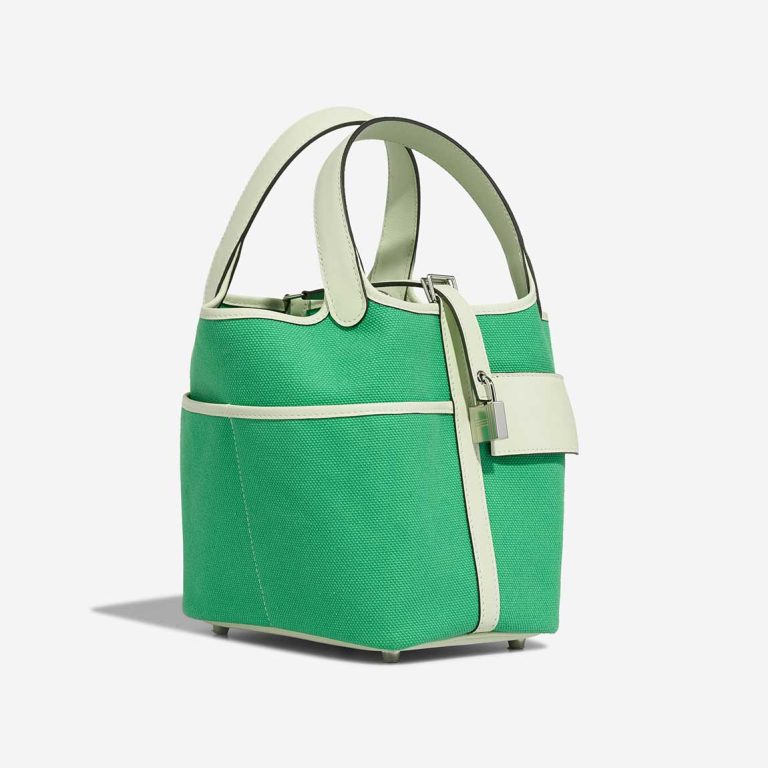 Hermès Picotin Cargo 18 Toile Goeland / Swift Vert Comics / Vert Fizz | Sell your designer bag