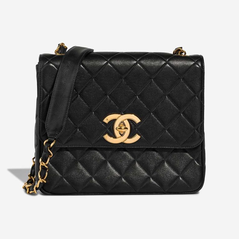 Chanel Timeless Medium Lamb Black Front | Sell your designer bag