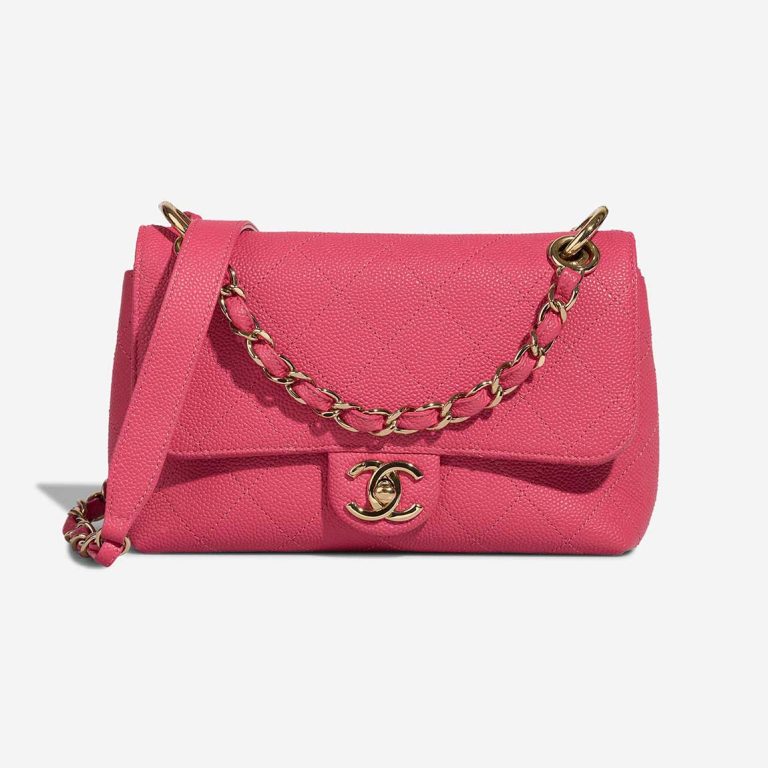 Chanel Timeless City Walk Small Caviar Pink Front | Sell your designer bag