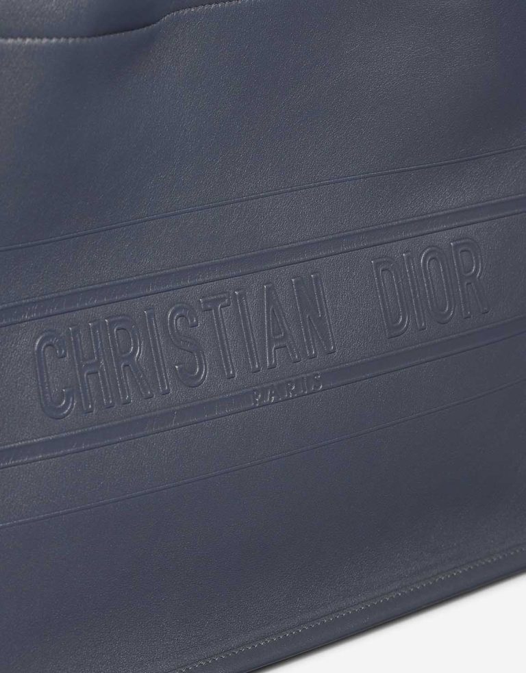 Dior Book Tote Medium Calf Blue Closing System | Sell your designer bag