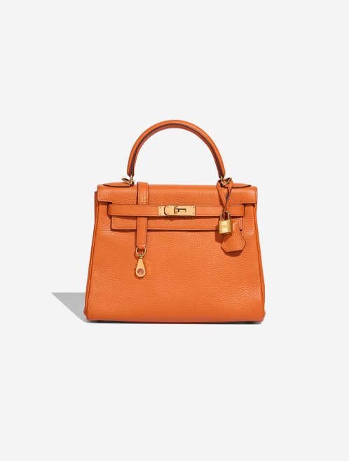 Hermès Kelly 28 Clémence Orange H Front | Sell your designer bag