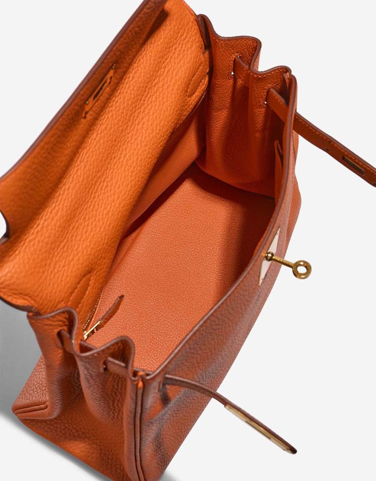 Hermès Kelly 28 Clémence Orange H Inside | Sell your designer bag