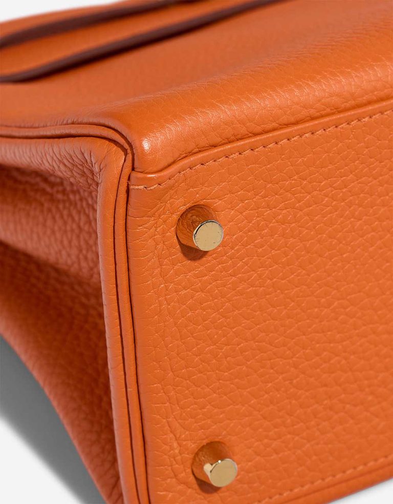 Hermès Kelly 28 Clémence Orange H Signs of wear | Sell your designer bag