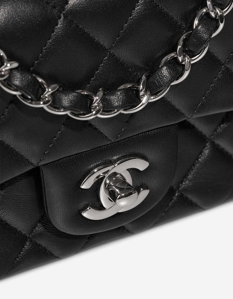 Chanel Timeless Mini Rectangular Lamb Black Closing System | Sell your designer bag