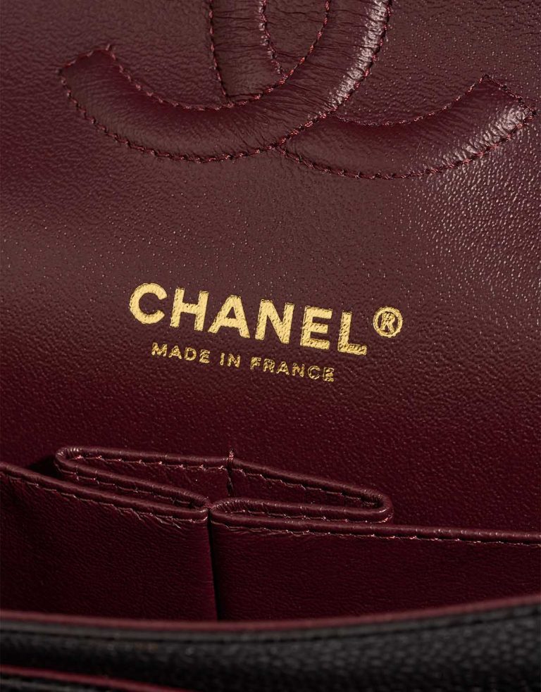 Chanel Timeless Medium Caviar Black Logo | Sell your designer bag