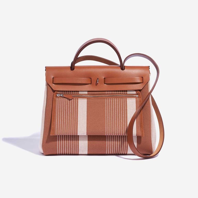 Hermès Herbag 31 Vache Hunter / Toile H Vibration Fauve / Écru / Beige | Sell your designer bag