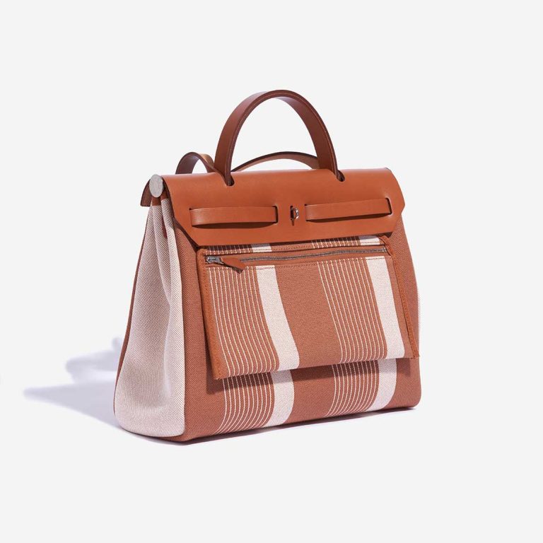 Hermès Herbag 31 Vache Hunter / Toile H Vibration Fauve / Écru / Beige | Sell your designer bag
