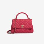 Chanel Timeless Handle Medium Caviar Red Front | Sell your designer bag