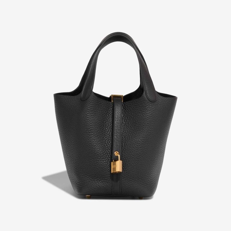 Hermès Picotin 18 Clémence Black Front | Sell your designer bag