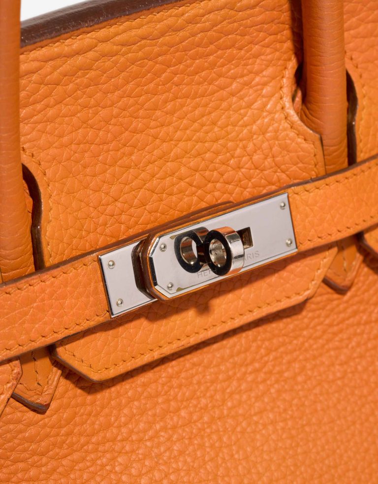 Hermès Birkin 30 Clémence Orange Closing System | Sell your designer bag