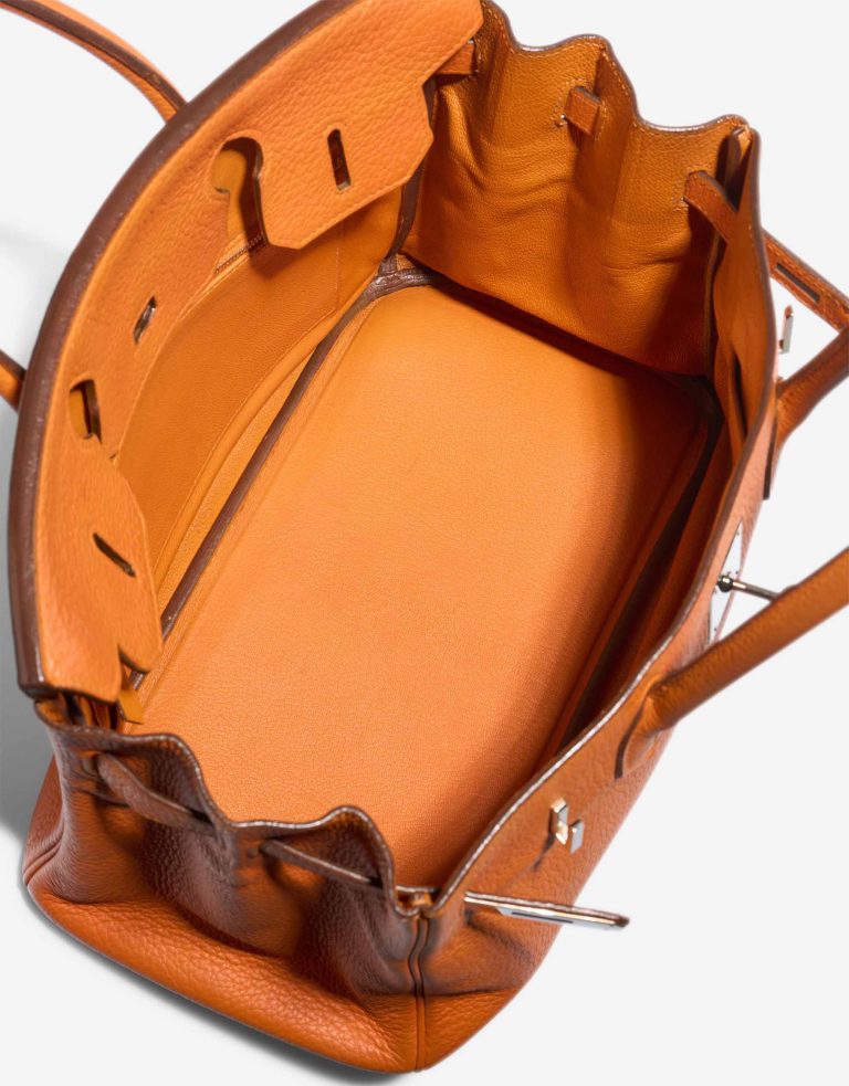 Hermès Birkin 30 Clémence Orange Inside | Sell your designer bag