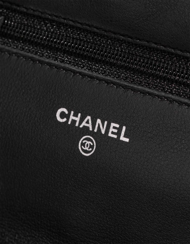Chanel Timeless Wallet On Chain Lamb Black Logo | Sell your designer bag