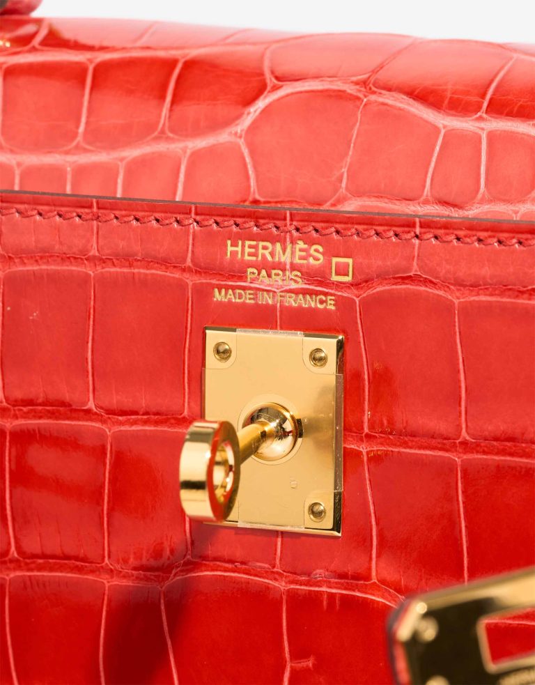 Hermès Kelly 25 Alligator Mississippi Rouge de Coeur Logo | Sell your designer bag