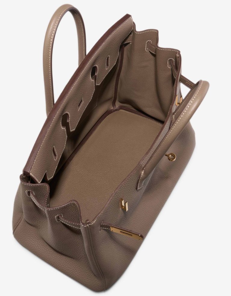 Hermès Birkin 35 Togo Etoupe Inside | Sell your designer bag