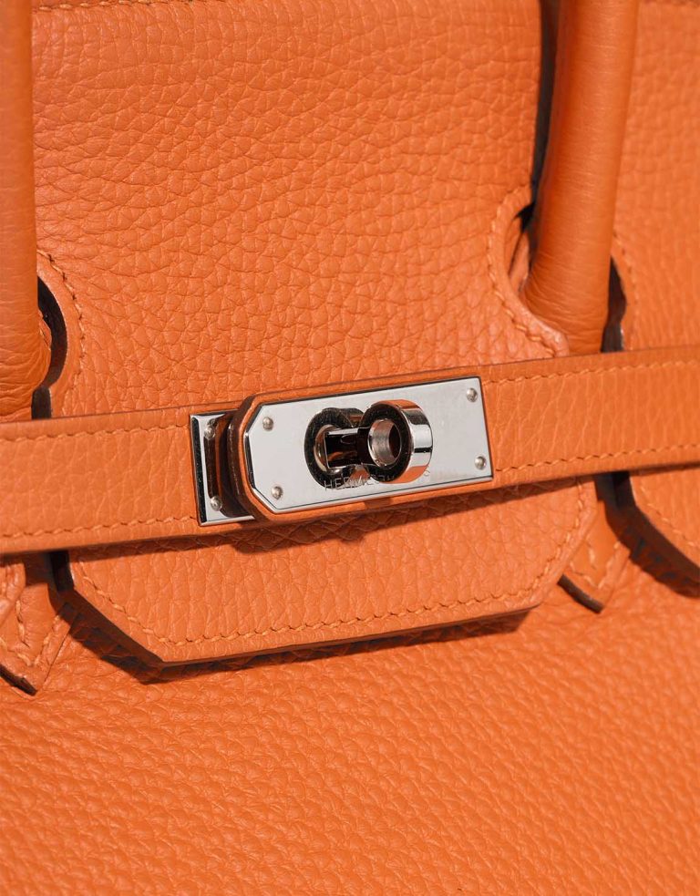 Hermès Birkin 35 Orange Clémence Closing System | Sell your designer bag
