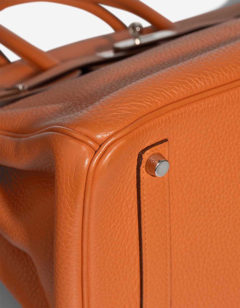 Hermès Birkin 35 Orange Clémence Signs of wear | Sell your designer bag