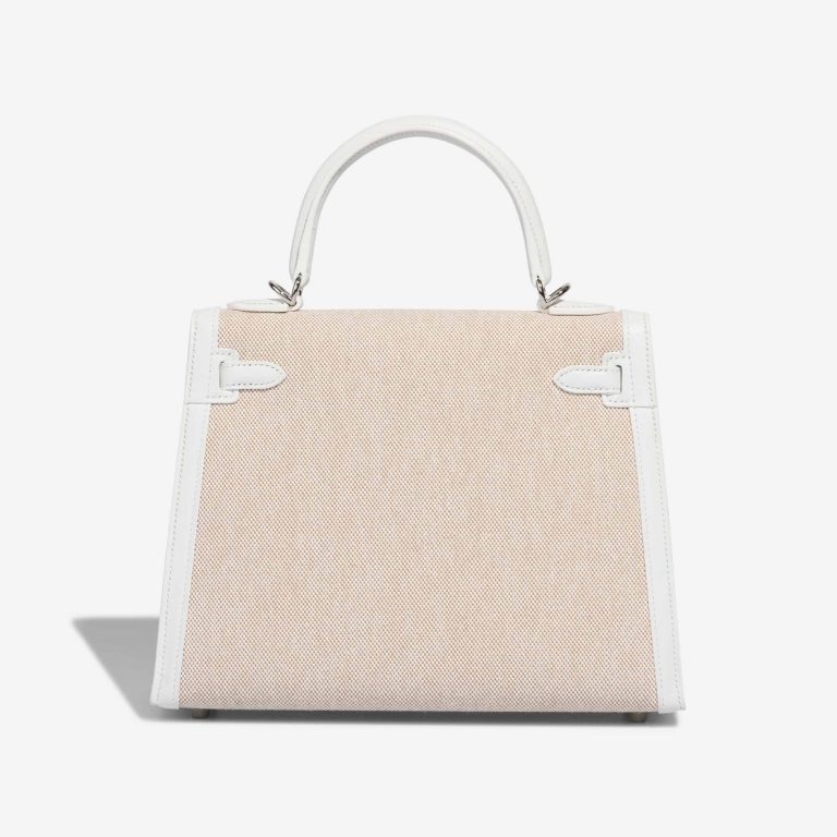 Hermès Kelly 25 Swift / Toile New White / Écru / Beige | Sell your designer bag