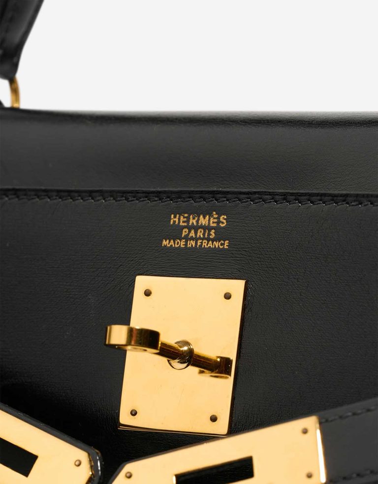 Hermès Kelly 32 Box Calf Black Logo | Sell your designer bag