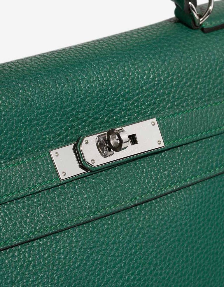 Hermès Kelly 35 Clémence Vert Vertigo Closing System | Sell your designer bag