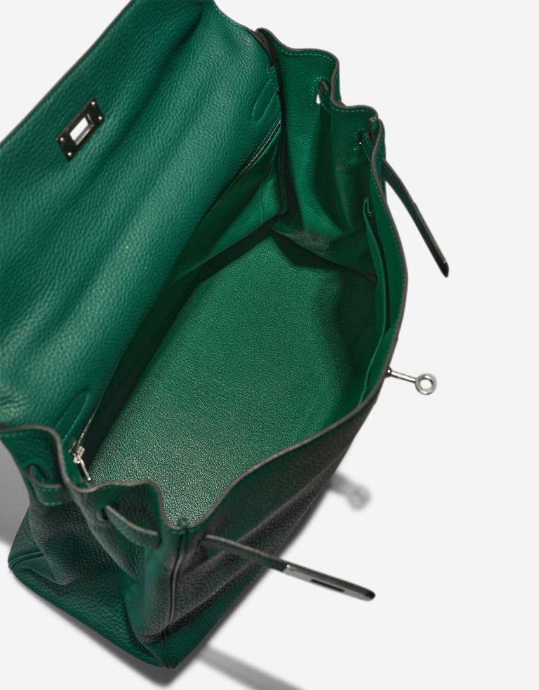 Hermès Kelly 35 Clémence Vert Vertigo Inside | Sell your designer bag