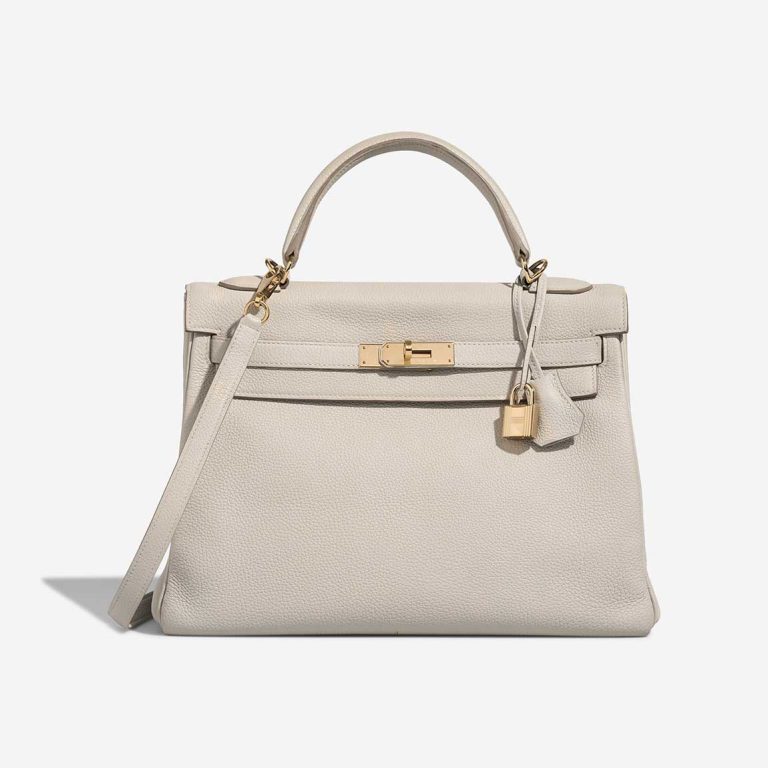 Hermès Kelly 32 Togo Gris Perle Front | Sell your designer bag