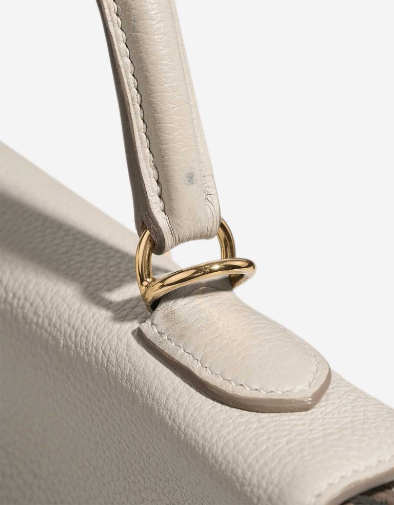 Hermès Kelly 32 Togo Gris Perle Signs of wear | Sell your designer bag