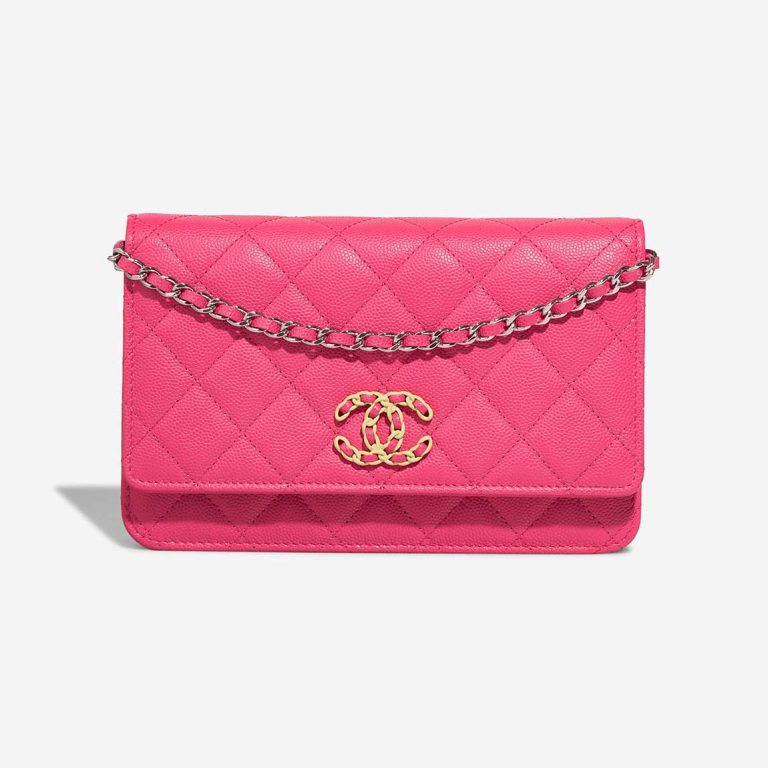 Chanel Timeless Wallet On Chain Caviar Pink Front | Sell your designer bag