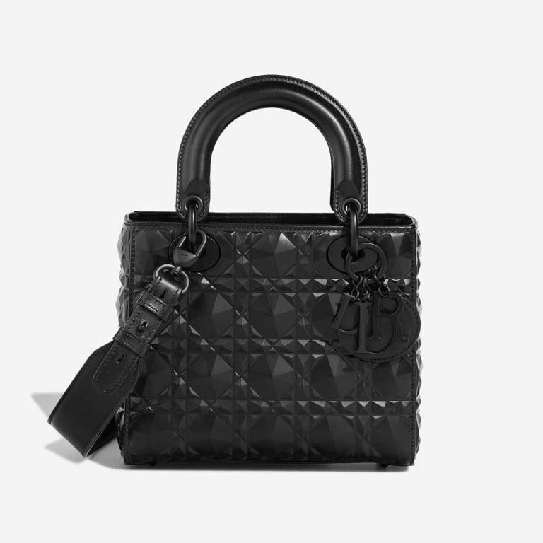 Dior Lady Medium Calf Black Front | Sell your designer bag
