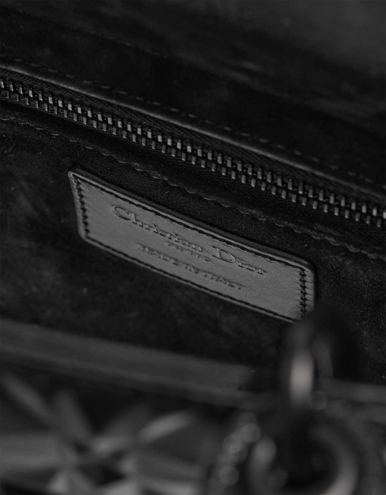 Dior Lady Medium Calf Black Logo | Sell your designer bag
