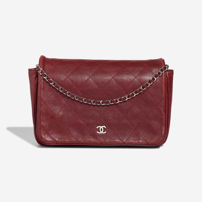 Chanel Flap Bag Small Calf Dark Red Front | Sell your designer bag
