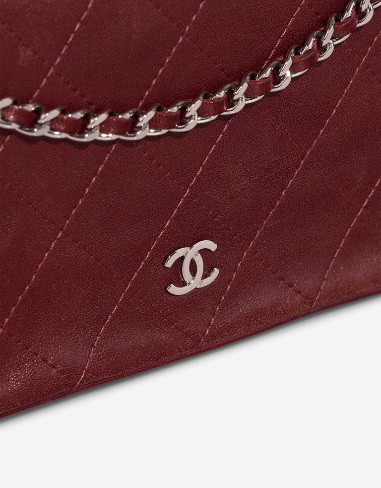 Chanel Flap Bag Small Calf Dark Red Closing System | Sell your designer bag