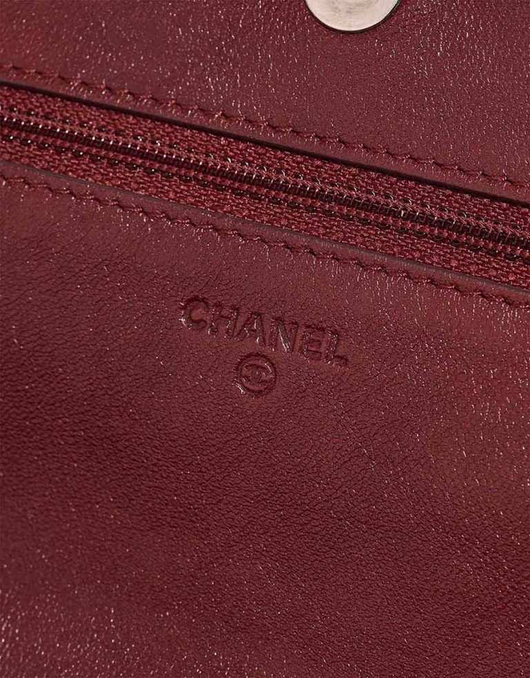 Chanel Flap Bag Small Calf Dark Red Logo | Sell your designer bag