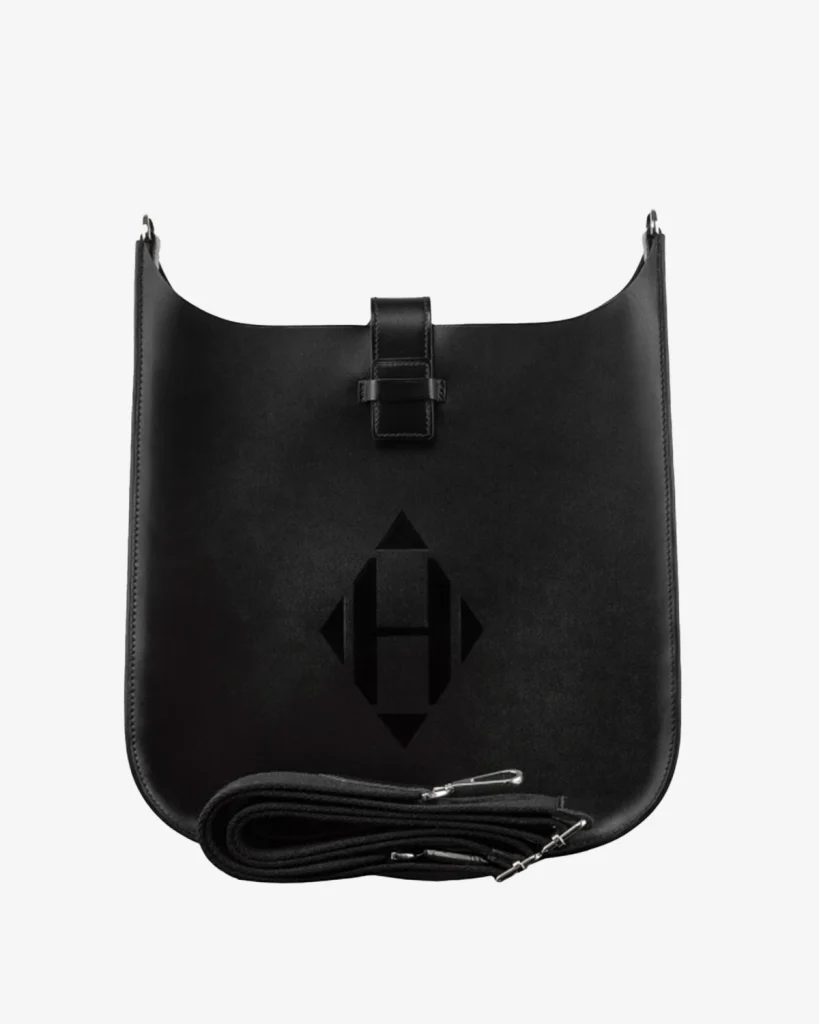 An Evelyne Sellier, or Evelyne IV in black with a diamond "H", designed by Hermès' Creative Director Nadège Vanhee-Cybulski. Image: Sotheby's 