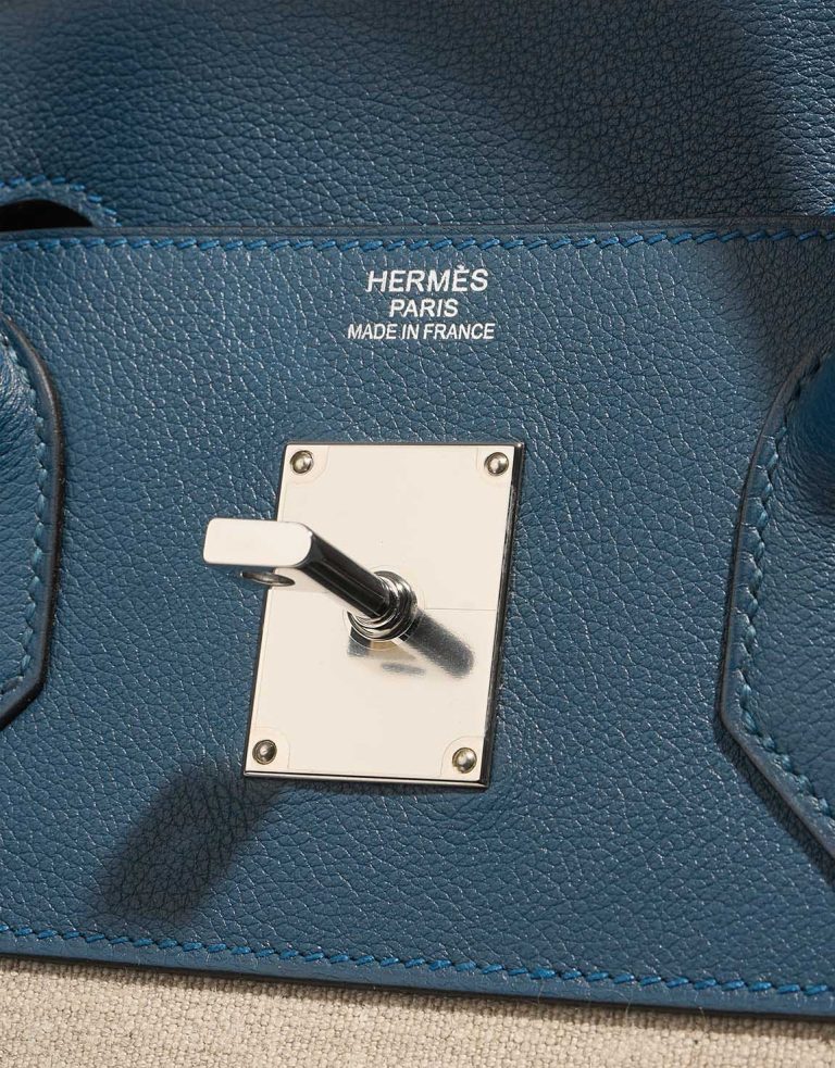 Hermès Haut à Courroies 50 Toile / Veau Evergrain Colvert / Naturel Logo | Sell your designer bag