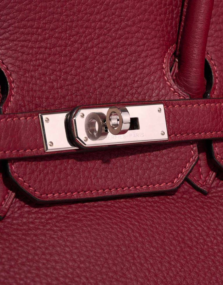 Hermès Birkin 35 Togo Dark Red Closing System | Sell your designer bag