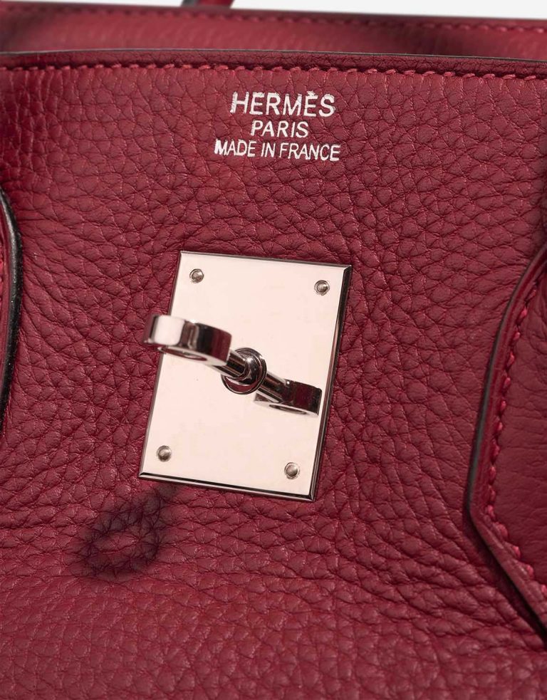 Hermès Birkin 35 Togo Dark Red Logo | Sell your designer bag