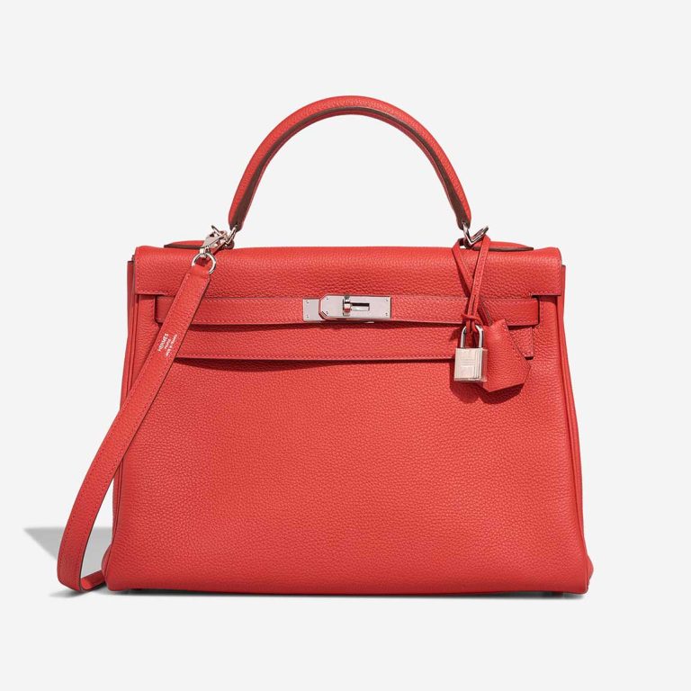 Hermès Kelly 32 Clémence Rouge Tomate Front | Sell your designer bag