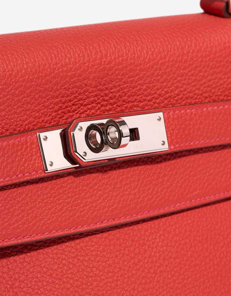Hermès Kelly 32 Clémence Rouge Tomate Closing System | Sell your designer bag