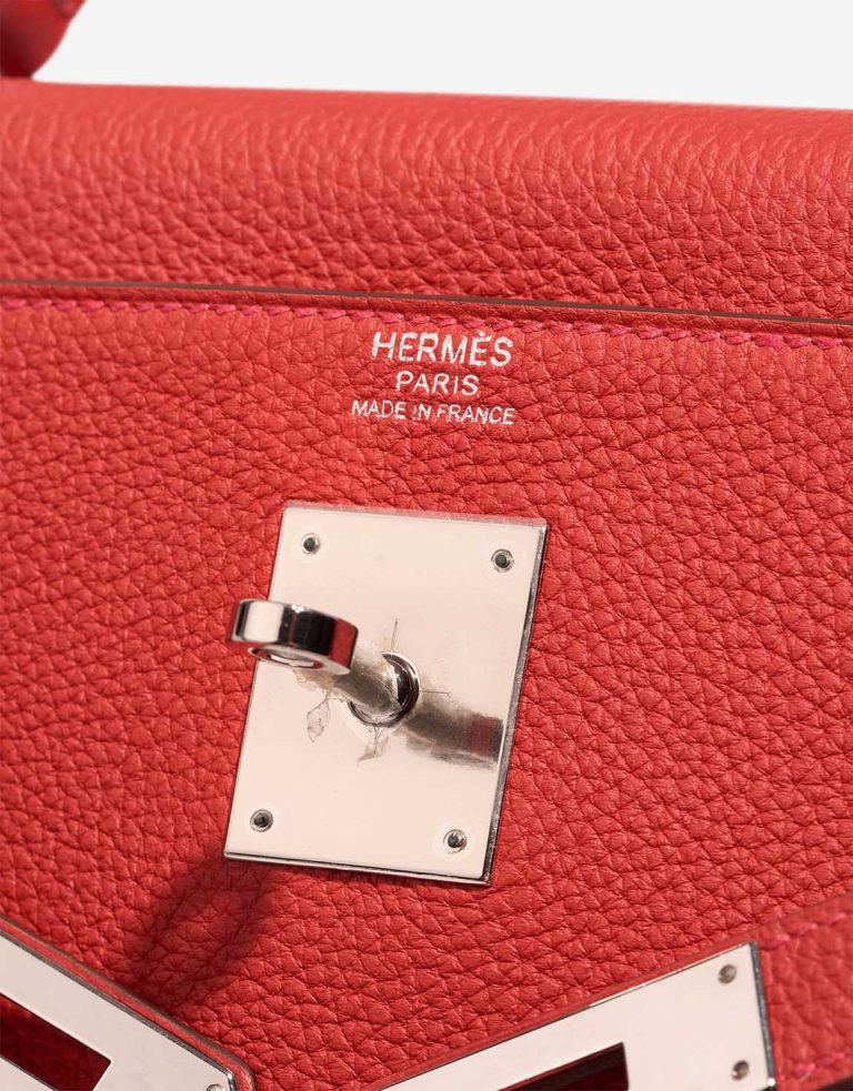 Hermès Kelly 32 Clémence Rouge Tomate Logo | Sell your designer bag