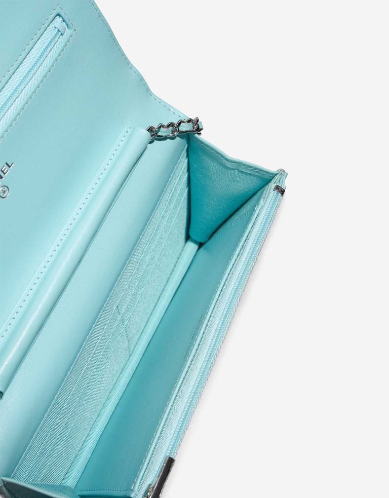 Chanel Timeless Wallet On Chain Lamb Blue Inside | Sell your designer bag