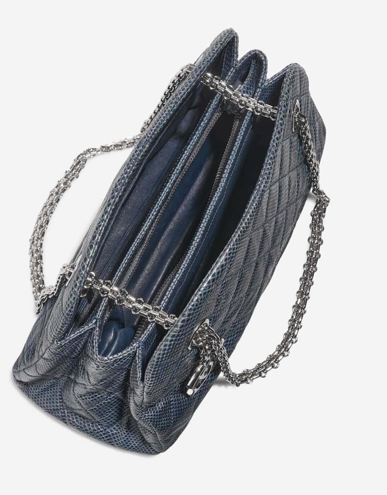 Chanel Bowling Mademoiselle Snake Blue Inside | Sell your designer bag
