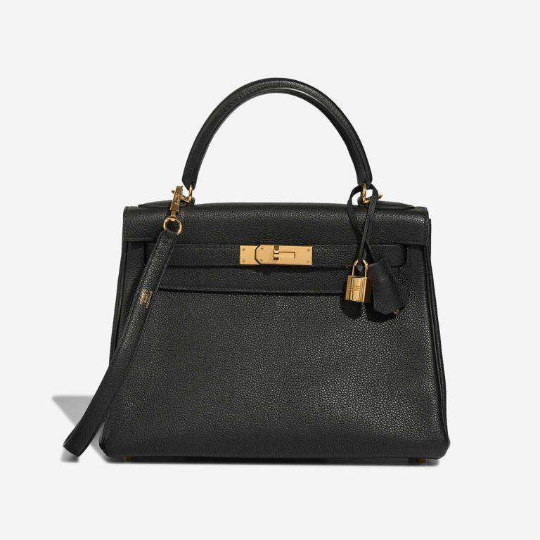 Hermès Kelly 28 Togo Black Front | Sell your designer bag