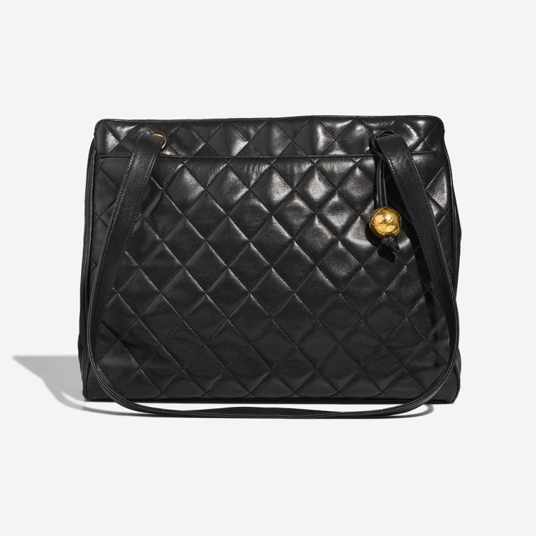 Chanel Shopping Tote Lamb Black Front | Sell your designer bag