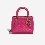 Dior Lady Medium Lamb Pink Front | Sell your designer bag